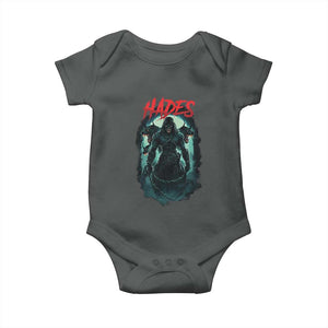 Greek Mythology Hades Baby Onesie God Of The Underworld Cerberus TS09 Dark Heather Print Your Wear