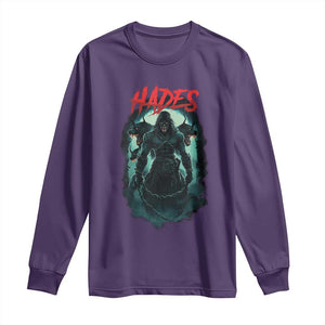 Greek Mythology Hades Long Sleeve Shirt God Of The Underworld Cerberus TS09 Purple Print Your Wear