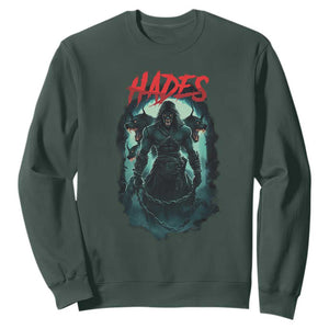 Greek Mythology Hades Sweatshirt God Of The Underworld Cerberus TS09 Dark Forest Green Print Your Wear