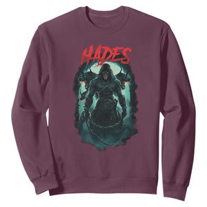 Greek Mythology Hades Sweatshirt God Of The Underworld Cerberus TS09 Maroon Print Your Wear