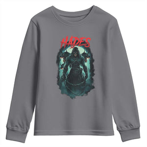 Greek Mythology Hades Youth Sweatshirt God Of The Underworld Cerberus TS09 Charcoal Print Your Wear