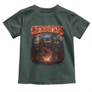 Greek Mythology Hades Cerberus Toddler T Shirt TS09 Dark Forest Green Print Your Wear