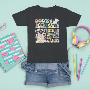 Scuba VBS 2024 T Shirt For Kid God's Rock Solid Vacation Bible School Christian TS09 Black Print Your Wear