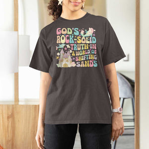 Scuba VBS 2024 T Shirt For Women God's Rock Solid Vacation Bible School Christian TS09 Dark Chocolate Print Your Wear