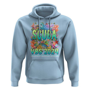 Scuba VBS 2024 Hoodie Diving Into Friendship Vacation Bible School TS09 Light Blue Print Your Wear