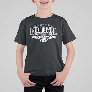 Funny Fantasy Football League Champion T Shirt For Kid TS09 Black Print Your Wear