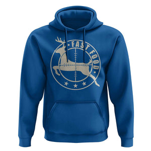 Funny Hunting Hoodie Fast Food Deer Hunter TS09 Royal Blue Print Your Wear