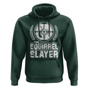 Funny Hunting Squirrel Slayer Retro Hoodie TS09 Dark Forest Green Print Your Wear
