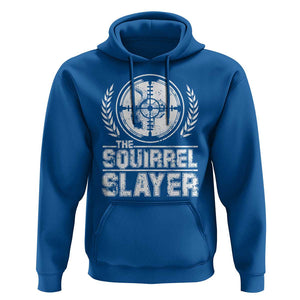 Funny Hunting Squirrel Slayer Retro Hoodie TS09 Royal Blue Print Your Wear