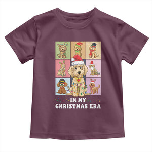 Funny Xmas Dog Baby Shirt Santa Golden Doodle In My Christmas Era TS09 Maroon Print Your Wear