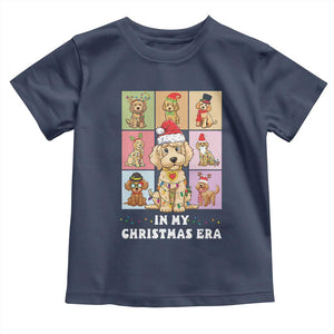 Funny Xmas Dog Baby Shirt Santa Golden Doodle In My Christmas Era TS09 Navy Print Your Wear