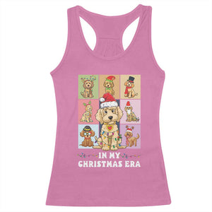 Funny Xmas Dog Racerback Tank Top Santa Golden Doodle In My Christmas Era TS09 Azalea Print Your Wear