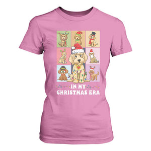 Funny Xmas Dog T Shirt For Women Santa Golden Doodle In My Christmas Era TS09 Azalea Print Your Wear