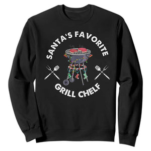 Funny Xmas Grilling Sweatshirt Christmas TS09 Black Print Your Wear