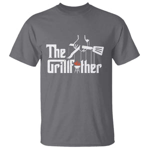 Funny Grill Dad T Shirt The Grillfather BBQ Party Grilling TS09 Charcoal Print Your Wear