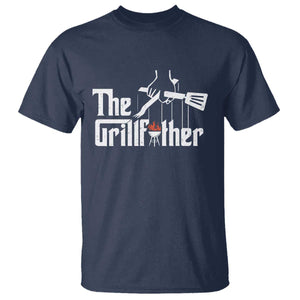 Funny Grill Dad T Shirt The Grillfather BBQ Party Grilling TS09 Navy Print Your Wear