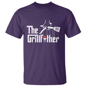 Funny Grill Dad T Shirt The Grillfather BBQ Party Grilling TS09 Purple Print Your Wear