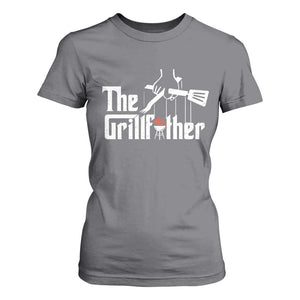 Funny Grill Dad T Shirt For Women The Grillfather BBQ Party Grilling TS09 Charcoal Print Your Wear