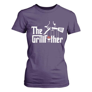Funny Grill Dad T Shirt For Women The Grillfather BBQ Party Grilling TS09 Purple Print Your Wear