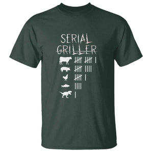 Funny Chelf T Shirt Serial Griller Grilling BBQ Pitmaster TS09 Dark Forest Green Print Your Wear