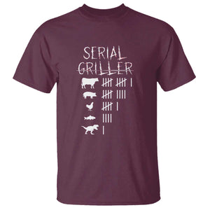 Funny Chelf T Shirt Serial Griller Grilling BBQ Pitmaster TS09 Maroon Print Your Wear