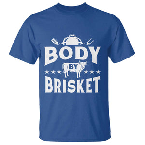 Funny Pitmaster BBQ T Shirt Body By Brisket Smoker Grilling TS09 Royal Blue Print Your Wear