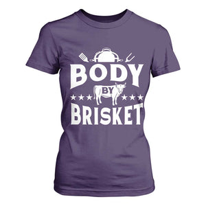 Funny Pitmaster BBQ T Shirt For Women Body By Brisket Smoker Grilling TS09 Purple Print Your Wear