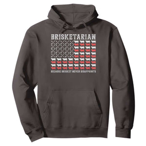 Funny BBQ Lover Hoodie Brisketarian Because Brisket Never Disappoints TS09 Dark Chocolate Print Your Wear