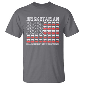 Funny BBQ Lover T Shirt Brisketarian Because Brisket Never Disappoints TS09 Charcoal Print Your Wear