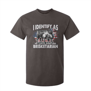 Funny BBQ Lover T Shirt For Kid I Identify As Brisketarian TS09 Dark Chocolate Print Your Wear