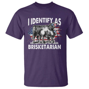 Funny BBQ Lover T Shirt I Identify As Brisketarian TS09 Purple Print Your Wear