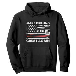 Funny BBQ Grilling Pitmaster Hoodie Make Grilling Great Again Chef Smoking Tools TS09 Black Print Your Wear