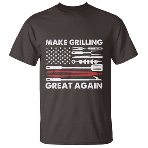 Funny BBQ Grilling Pitmaster T Shirt Make Grilling Great Again Chef Smoking Tools TS09 Dark Chocolate Print Your Wear
