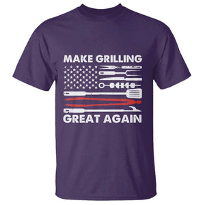 Funny BBQ Grilling Pitmaster T Shirt Make Grilling Great Again Chef Smoking Tools TS09 Purple Print Your Wear