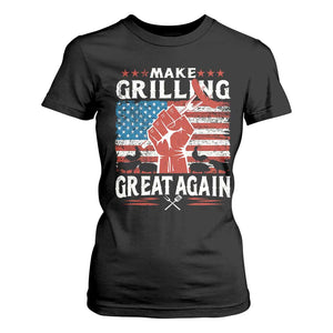 Funny BBQ Lover T Shirt For Women Make Grilling Great Again Smoker Grill Sausages TS09 Black Print Your Wear