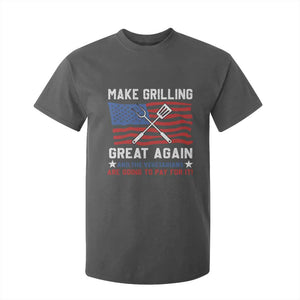 Funny BBQ Lover T Shirt For Kid Make Grilling Great Again And The Vegetarians Are Going To Pay For It TS09 Dark Heather Print Your Wear
