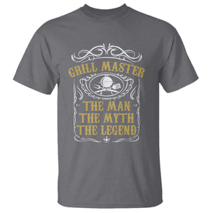 BBQ Grilling Pitmaster T Shirt Grill Master The Man The Myth The Legend TS09 Charcoal Print Your Wear
