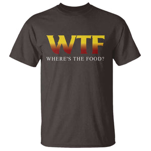 Funny BBQ Lover T Shirt WTF Where's The Food Grilling TS09 Dark Chocolate Print Your Wear