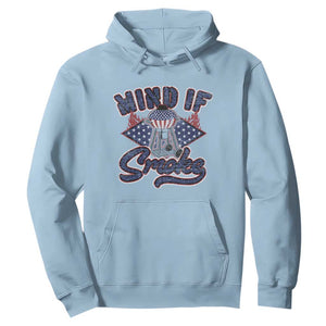 Funny BBQ Grilling Hoodie Mind If I Smoke Smoker TS09 Light Blue Print Your Wear