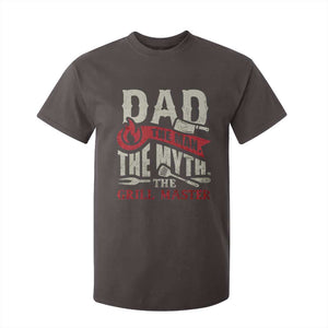 Funny BBQ Grilling Pitmaster T Shirt For Kid Dad The Man The Myth The Grill Master TS09 Dark Chocolate Print Your Wear