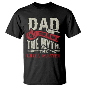 Funny BBQ Grilling Pitmaster T Shirt Dad The Man The Myth The Grill Master TS09 Black Print Your Wear