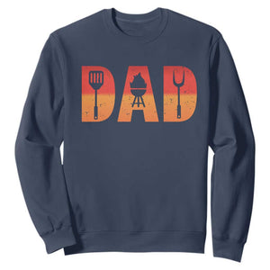 Funny BBQ Grill Dad Sweatshirt TS09 Navy Print Your Wear