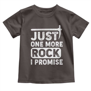 Rock Collector Toddler T Shirt Just One More Rock I Promise TS09 Dark Chocolate Print Your Wear