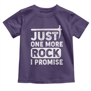 Rock Collector Toddler T Shirt Just One More Rock I Promise TS09 Purple Print Your Wear