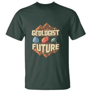 Future Geologist T Shirt Geology Student Earth Science TS09 Dark Forest Green Print Your Wear