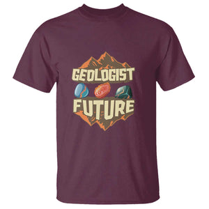 Future Geologist T Shirt Geology Student Earth Science TS09 Maroon Print Your Wear