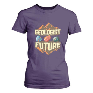 Future Geologist T Shirt For Women Geology Student Earth Science TS09 Purple Print Your Wear