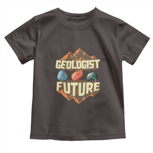 Future Geologist Toddler T Shirt Geology Student Earth Science TS09 Dark Chocolate Print Your Wear