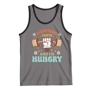 Gymer Tank Top Everything Hurts And I'm Hungry TS09 Deep Heather Black Print Your Wear