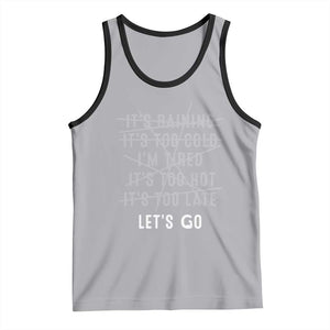 Gymer Tank Top Let's Go Gym No Reasons Fitness Motivation TS09 Athletic Heather Black Print Your Wear